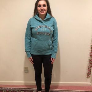 A blue Aeropostale hoodie